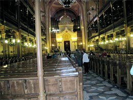 Wnętrze Synagogi w Budapeszcie