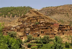 Wioska berberyjska w Maroku