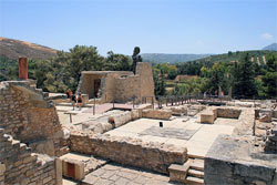 Ruiny pałacu w Knossos na Krecie