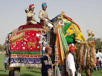 Festiwal Słoni w Jaipurze w Indiach