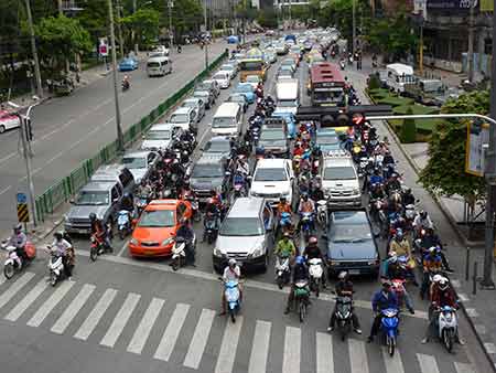 Ruch uliczny w Bangkoku