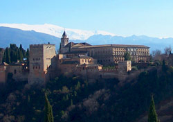 Widok na Twierdzę Alhambra