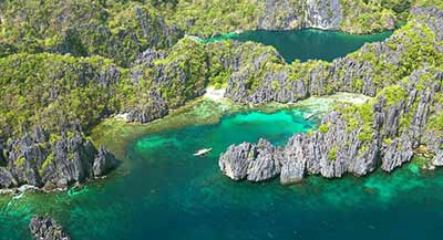 Szmaragdowa laguna na wyspie Palawan (fot.Philippines department of tourism).
