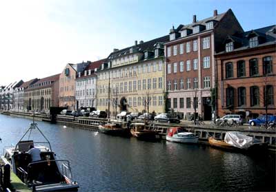 Kanał w dzielnicy Christianshavn w Kopenhadze