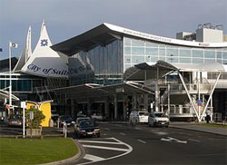 Międzynarodowy terminal na lotnisku w <a href='miejsce,auckland,305.html
'>Auckland</a> w Nowej Zelandii