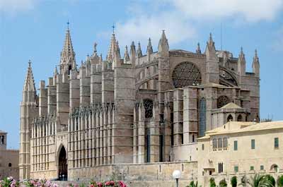 Katedra La Seu w Palma de Mallorca na Majorce