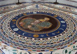 Mozaika podłogowa - sala Croce Greca w Museo Pio Clementino