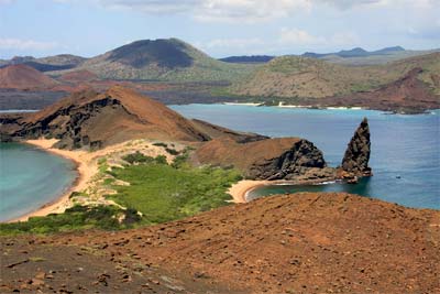 Wyspa Bartolome w archipelagu wysp Galapagos