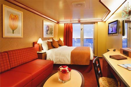 Luksusowa kabina na statku wycieczkowym Costa Deliziosa