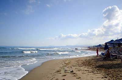 Plaża w Rethymnonie na Krecie