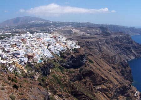 Miejscowość Fira na Santorini