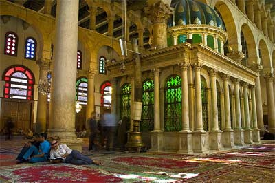 Meczet Umajjadów w Syrii (wnętrze)