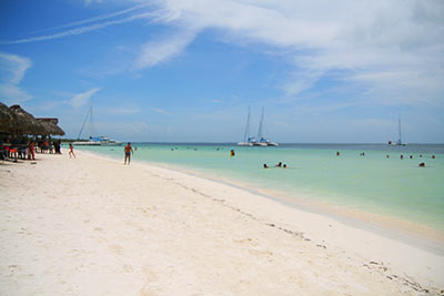 Jedna z rajskich plaż na Kubie.