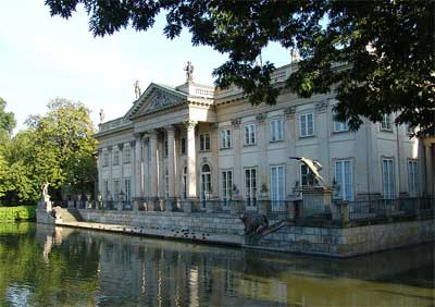 Pałac na wodzie w Łazienkach Królewskich
